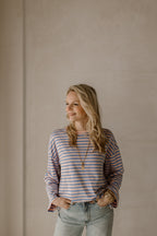 Pullover Mees Rosa/Blau