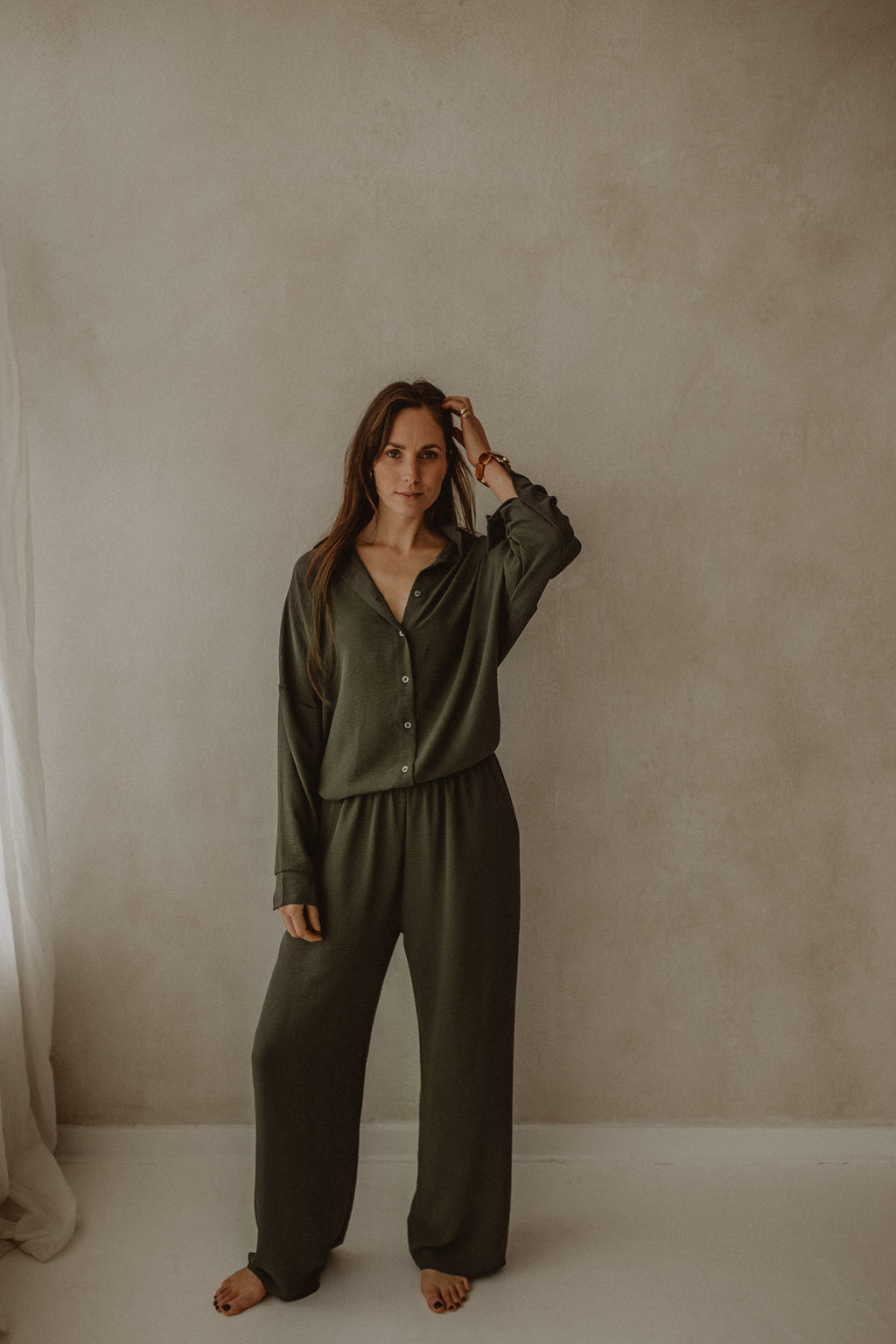 Blouse Cato Leger Groen