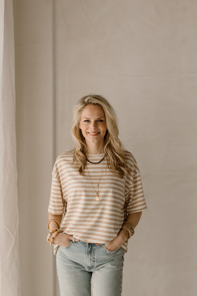 T-Shirt Suus Light Camel/Cream