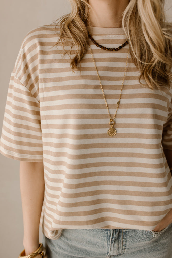 T-Shirt Suus Light Camel/Cream