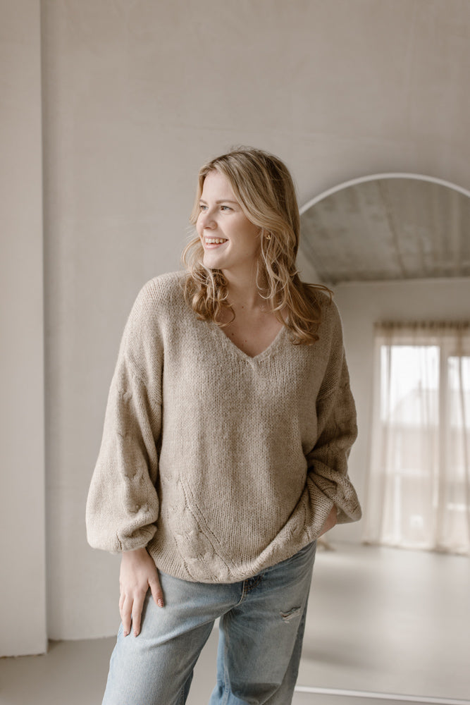 Sweater Feline Light Camel