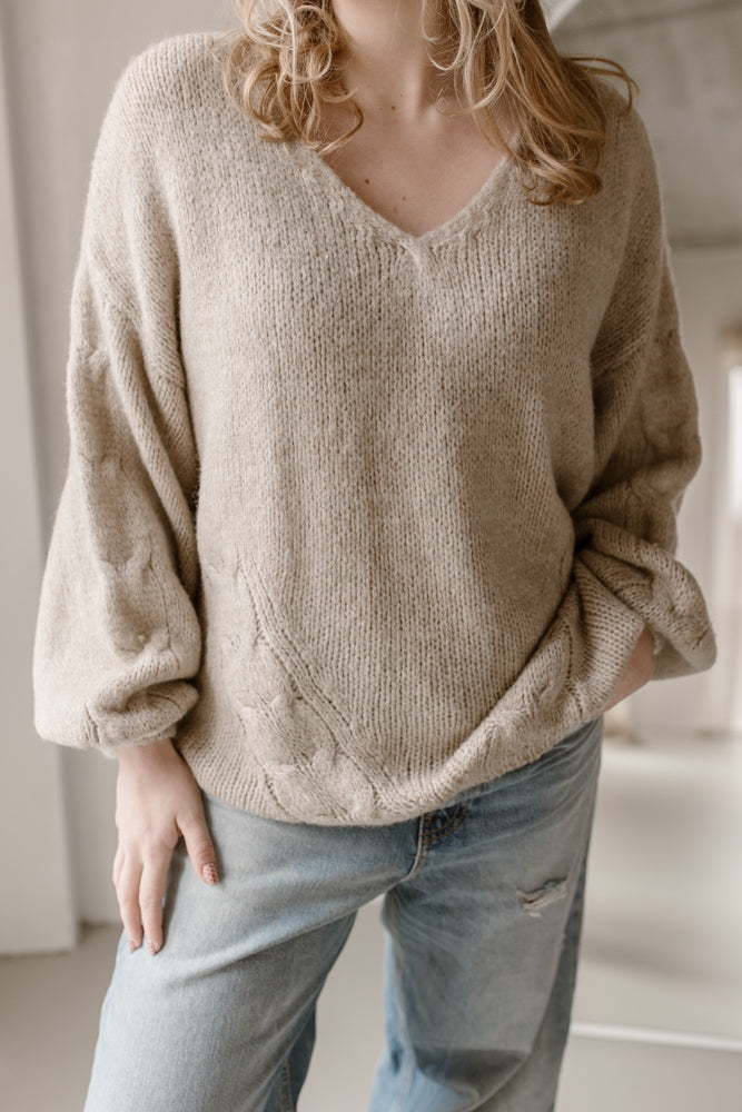 Sweater Feline Light Camel