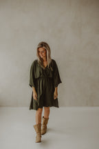 Jurk Guusje leger groen