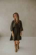 Jurk Guusje leger groen
