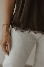 Top spaghetti strap black