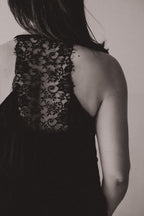 Top spaghetti strap black