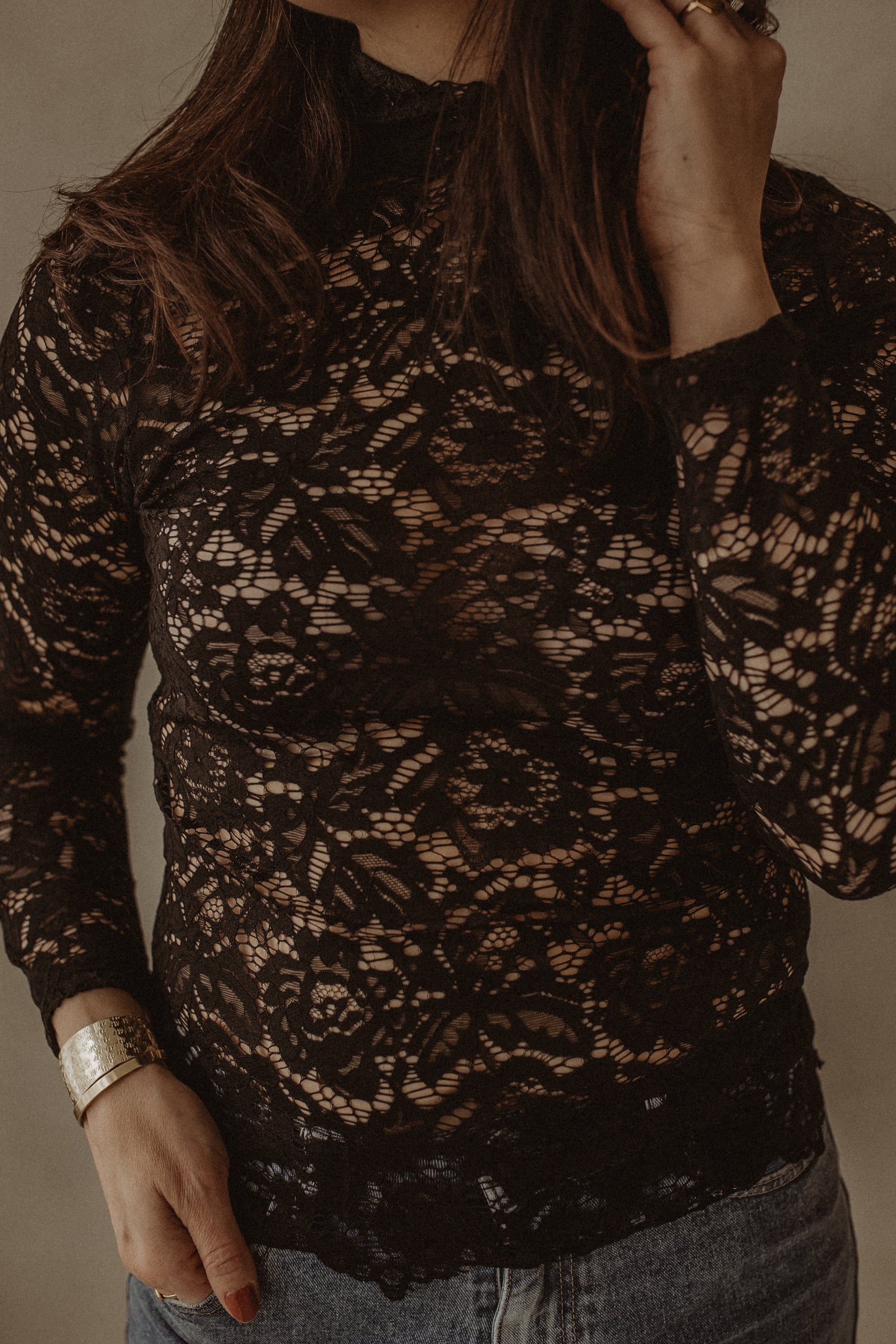 Top Rosa Black