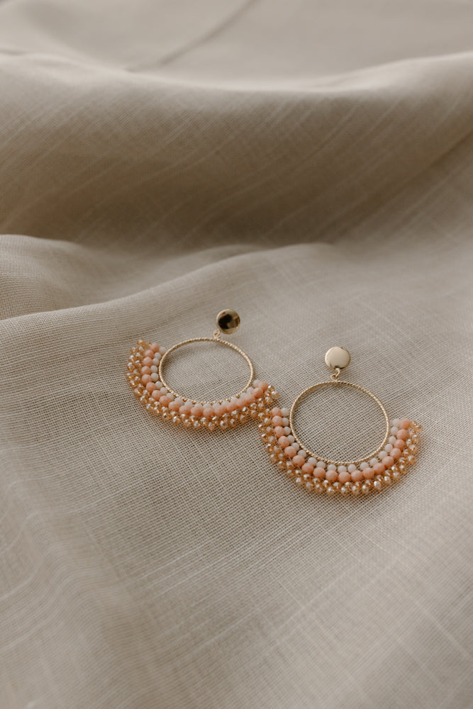 Peach earring