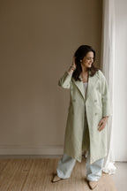 Jas Fleur Mint Groen