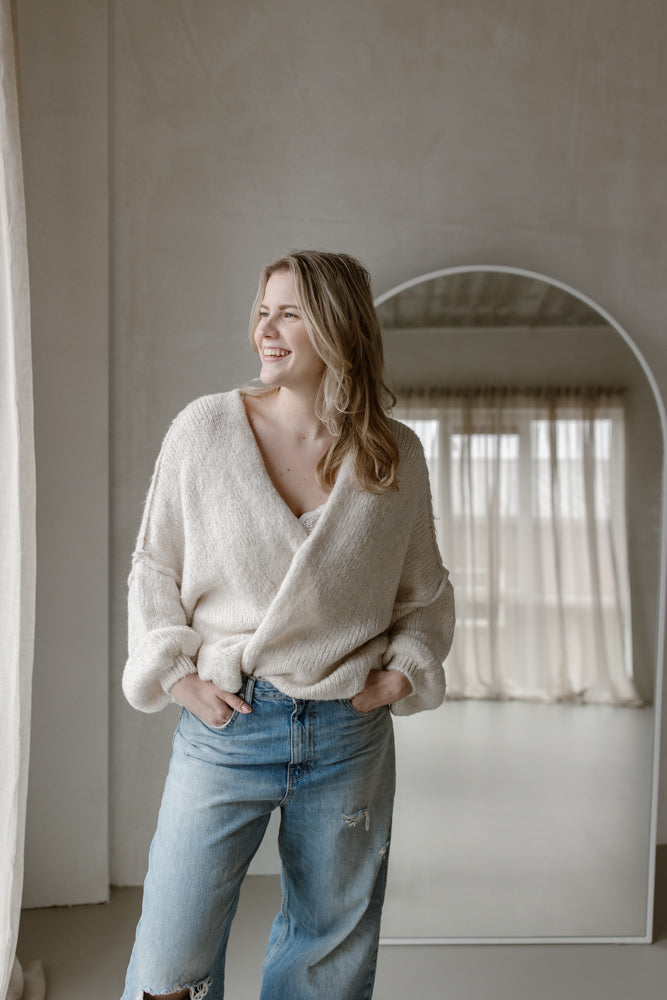 Strickjacke Sara Creme