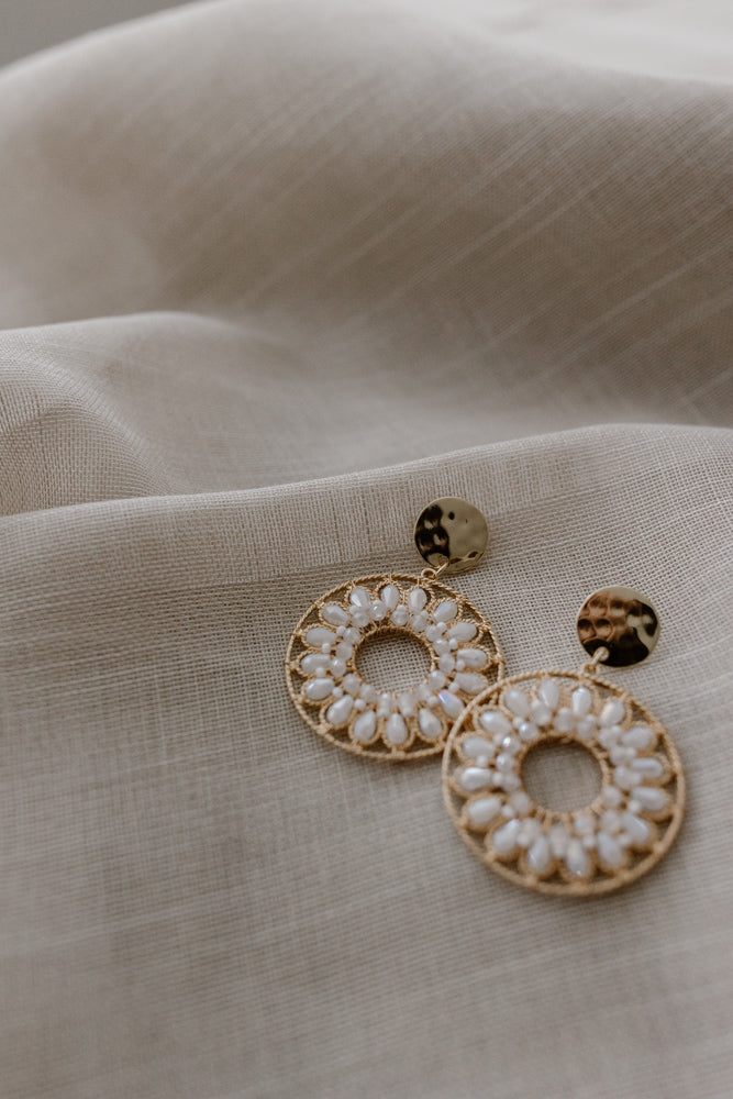 Lima off-white earring