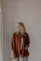 Veste Jet marron rouille