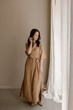 Dress Noor light camel