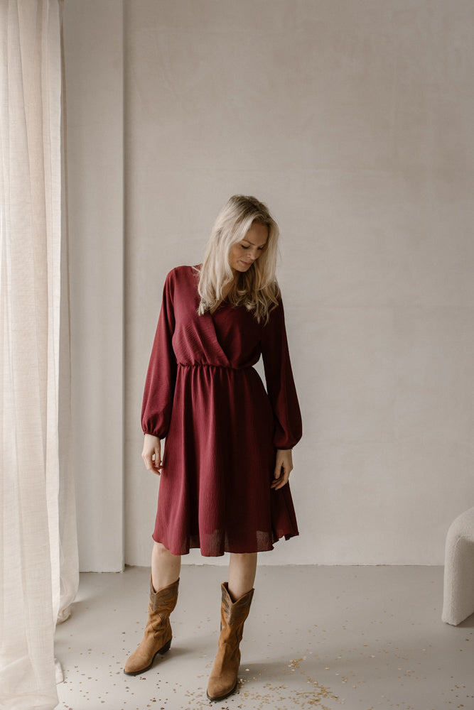 Jurk Keet burgundy