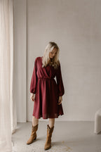 Jurk Keet burgundy