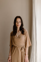 Dress Noor light camel