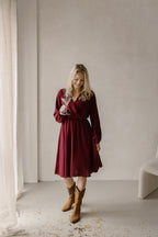 Jurk Keet burgundy