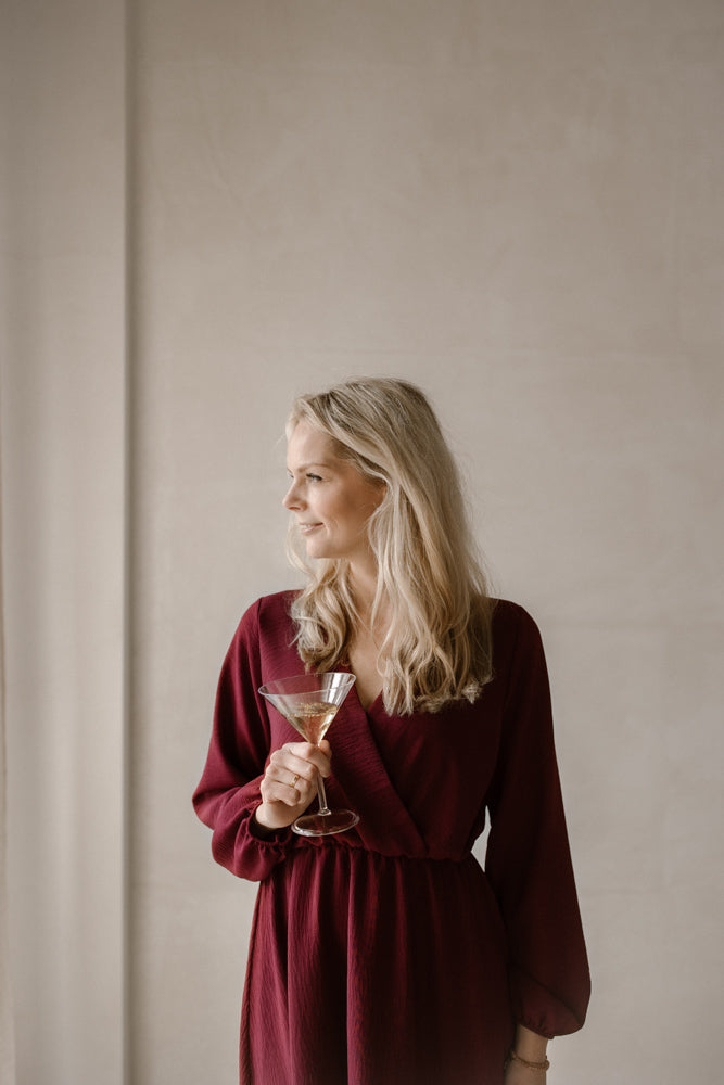 Jurk Keet burgundy