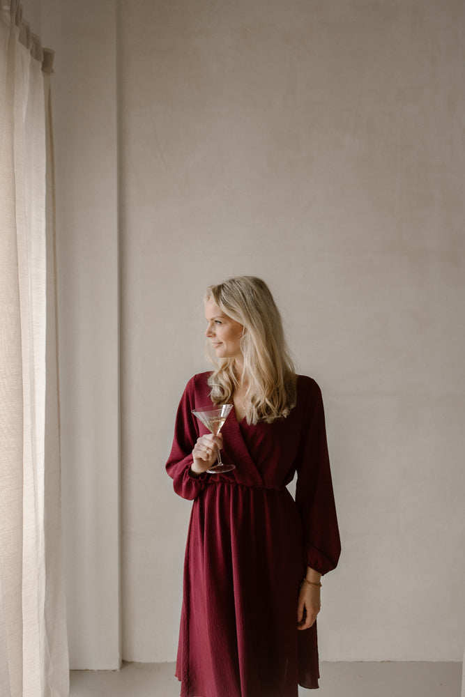 Jurk Keet burgundy