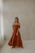 Jurk claire roest