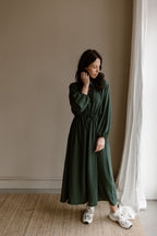Jurk Poppy donker groen
