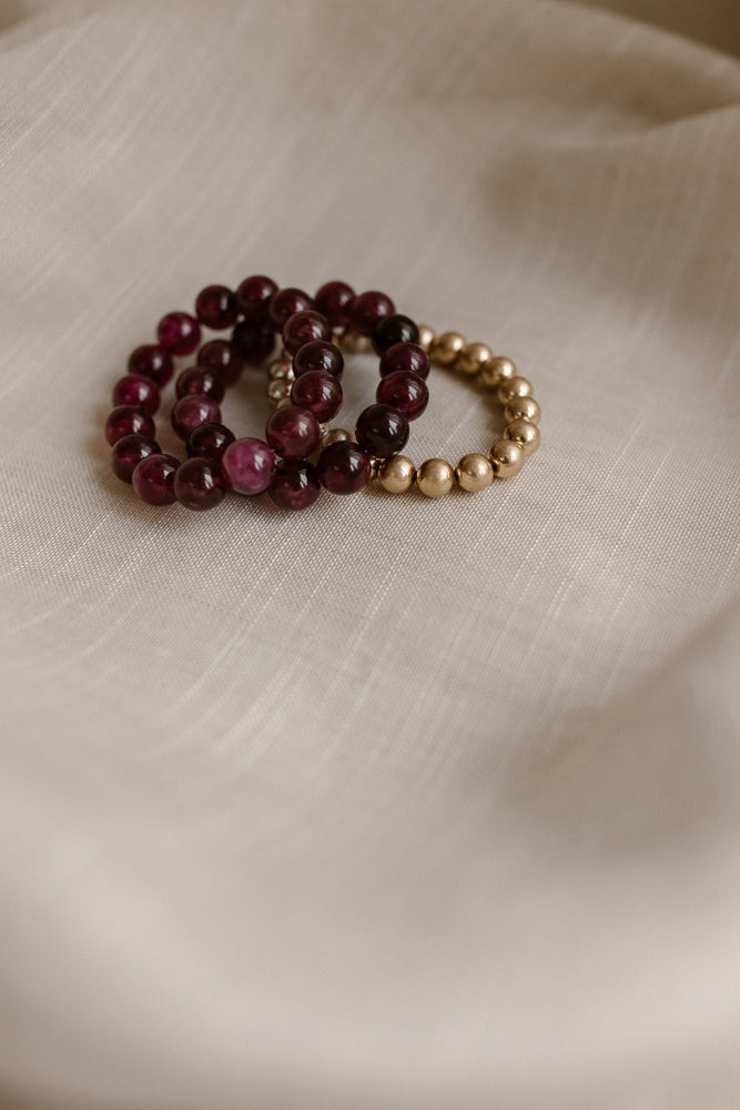 Bracelet Bead purple