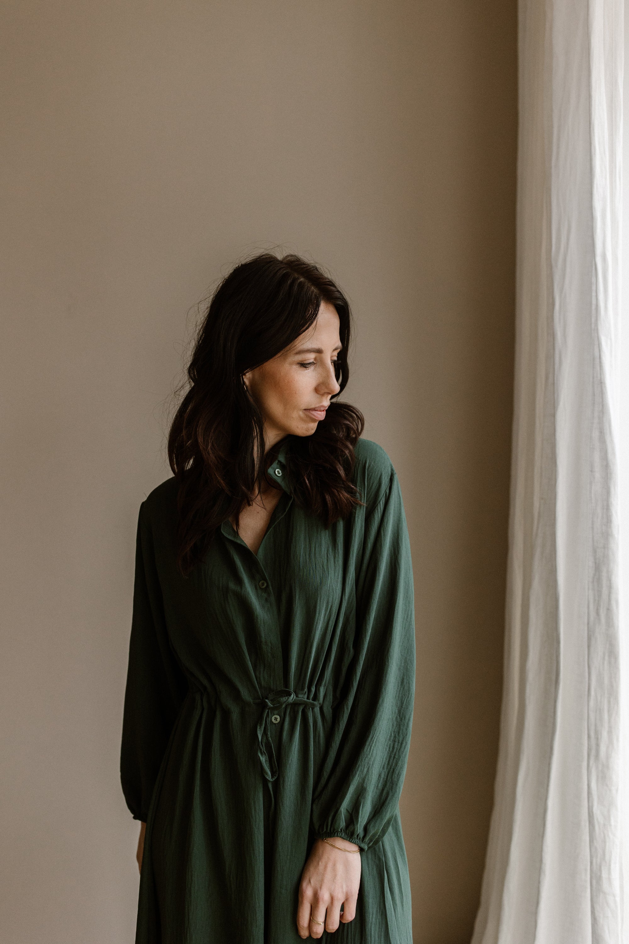 Kleid Poppy dunkelgrün