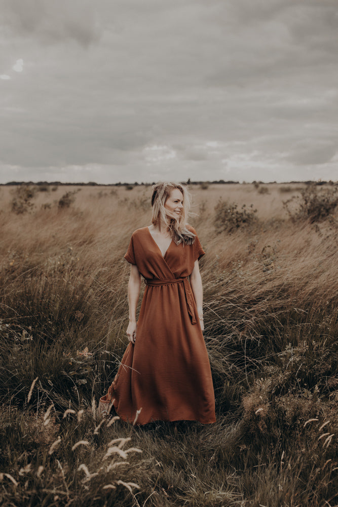Robe Pleun camel