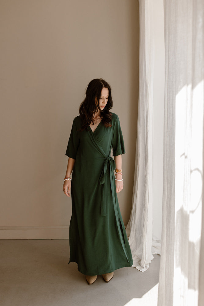 Dress Noor Donker Green