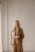 Jurk Keet licht camel