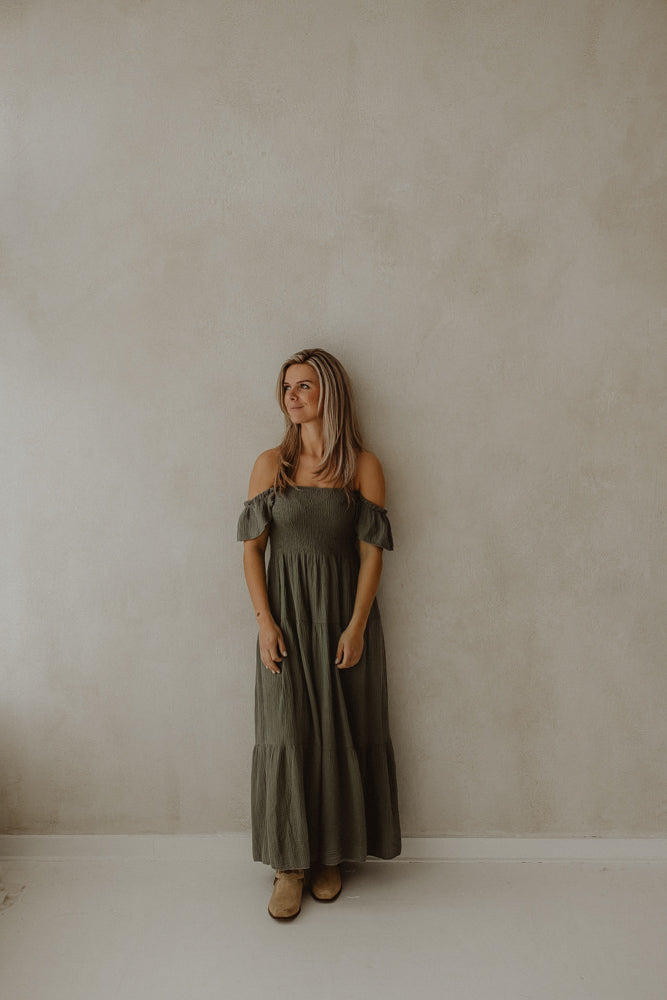 Jurk claire groen