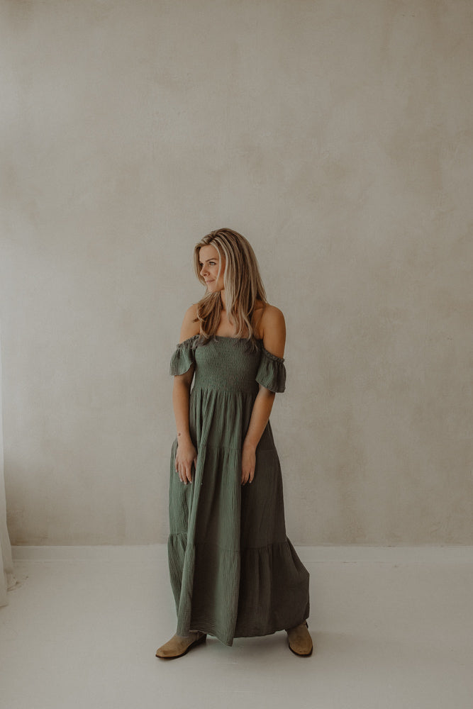 Jurk claire groen