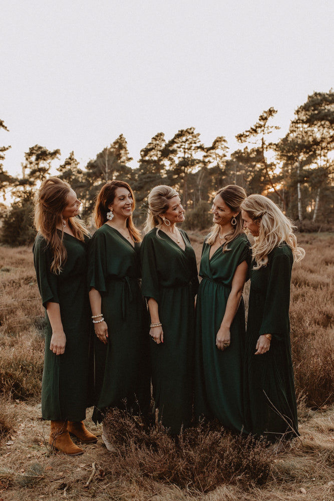 Dress jet dark green