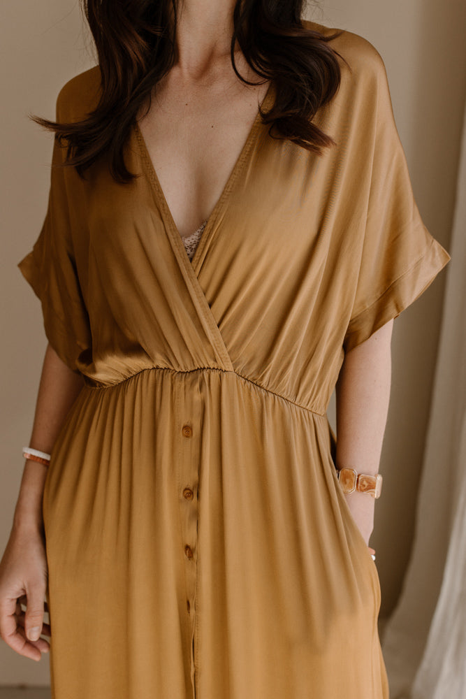 Kleid Emme Cognac