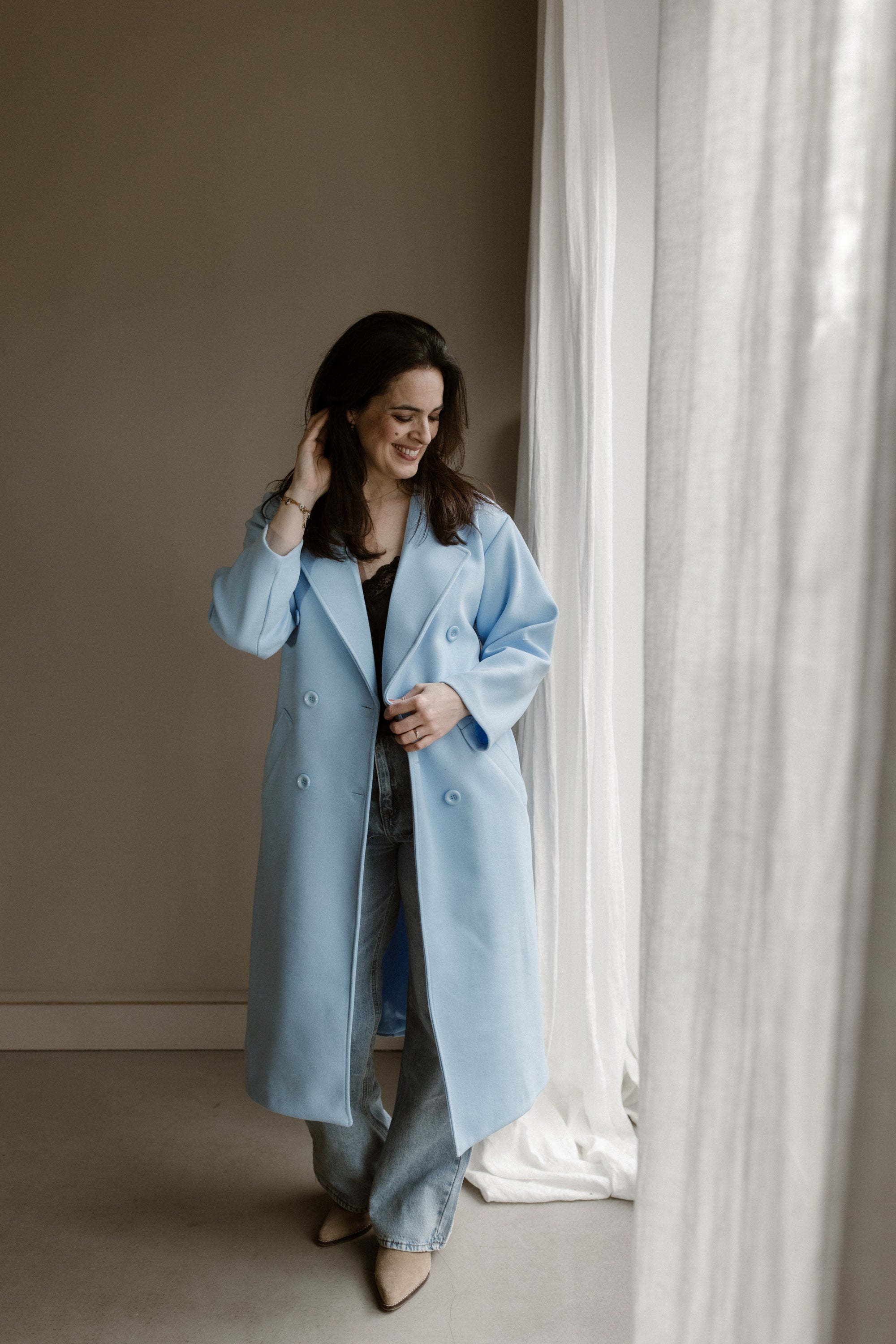 Jacket Fleur Soft Blue