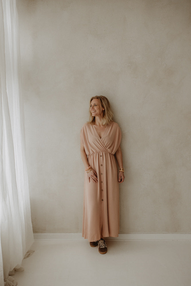 Robe Marly rose doux