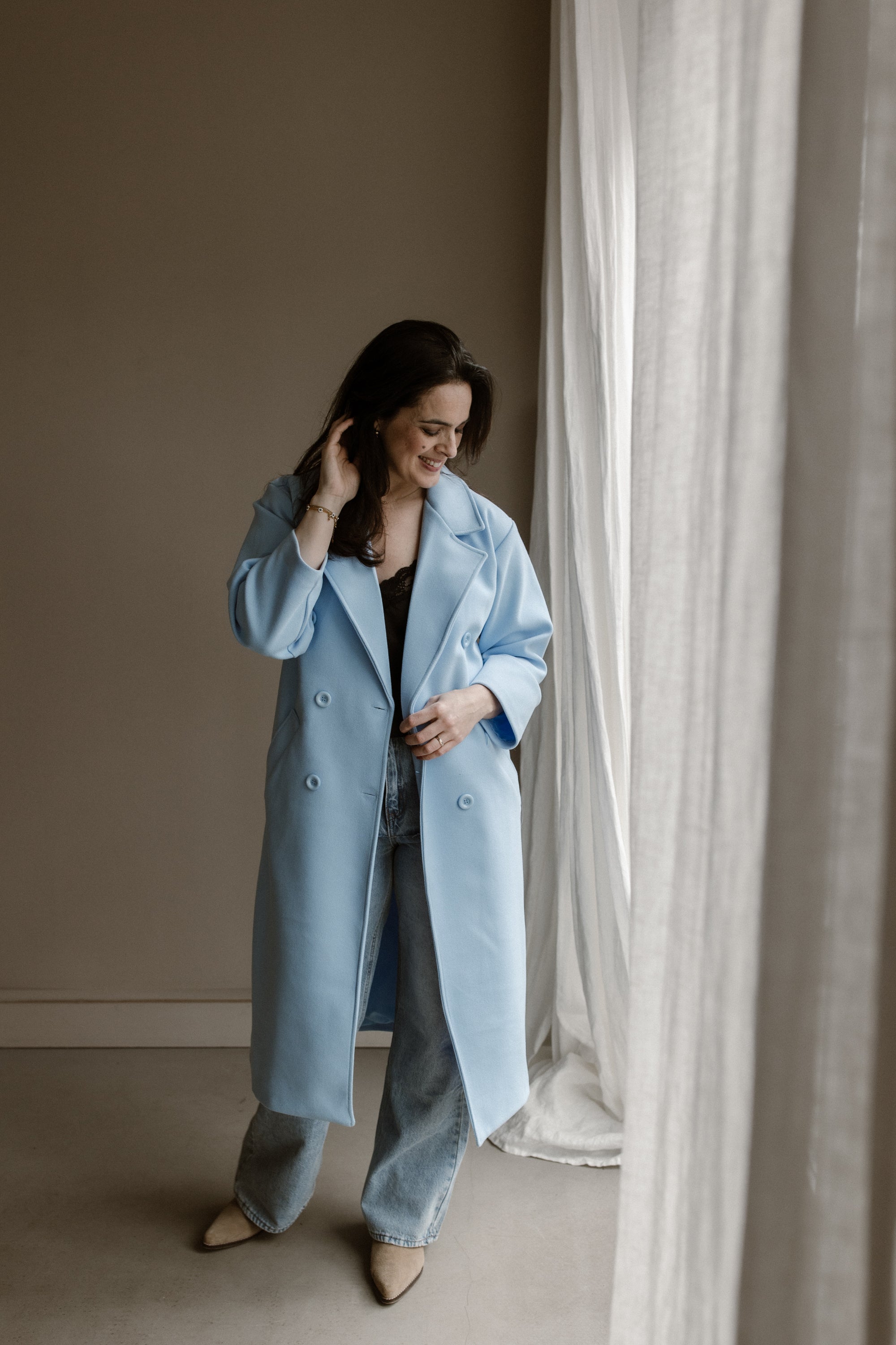Jacket Fleur Soft Blue