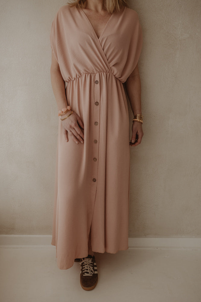 Robe Marly rose doux