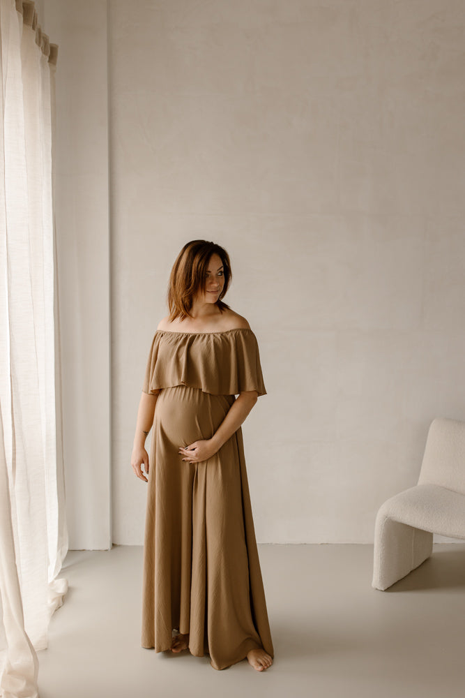Jurk Yara Licht Camel