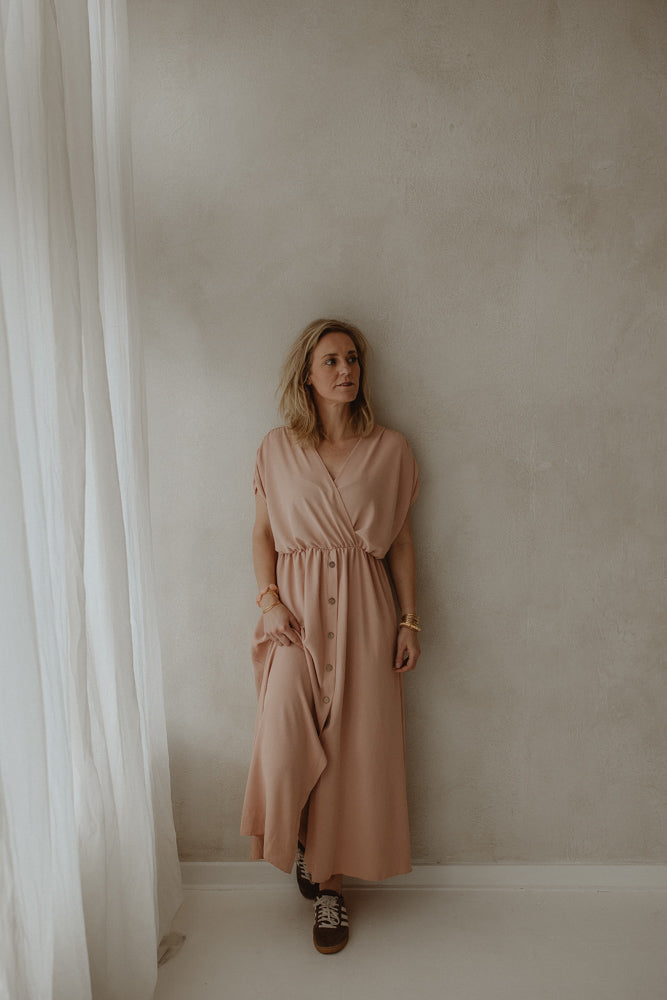 Robe Marly rose doux