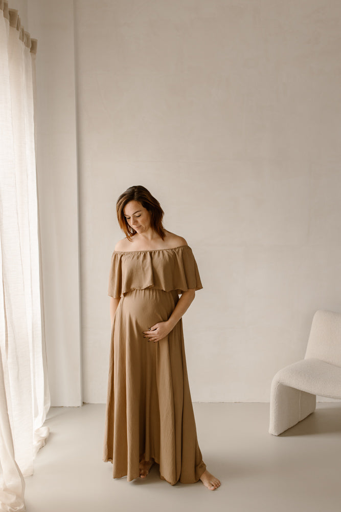 Jurk Yara Licht Camel
