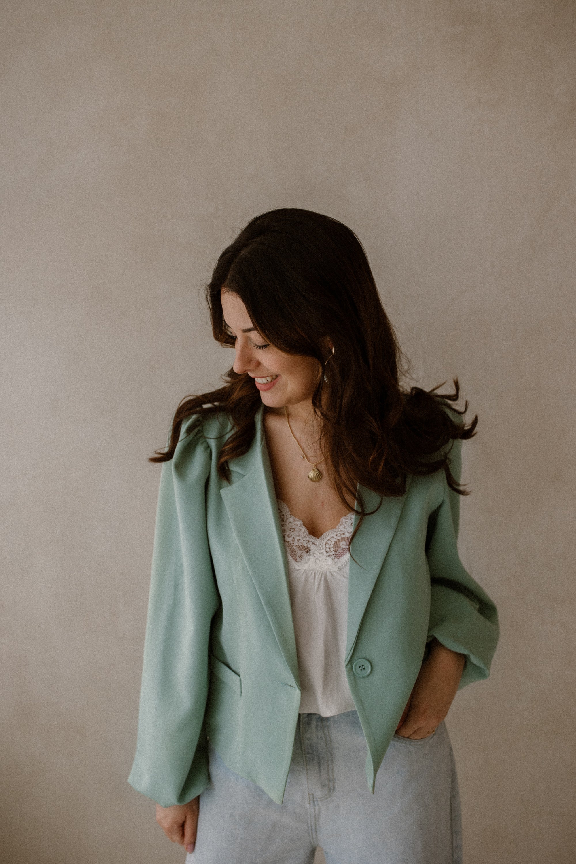Blazer Moon Mint Groen