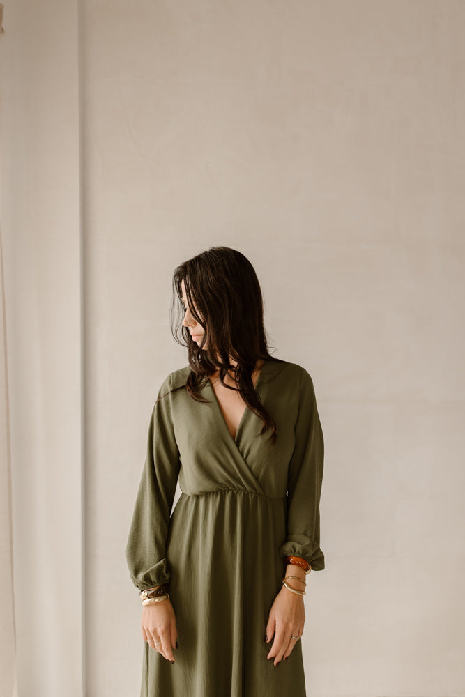 Jurk Coco leger groen
