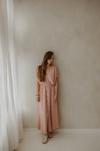 Robe Marly rose doux