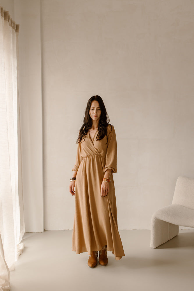 Jurk Coco licht camel