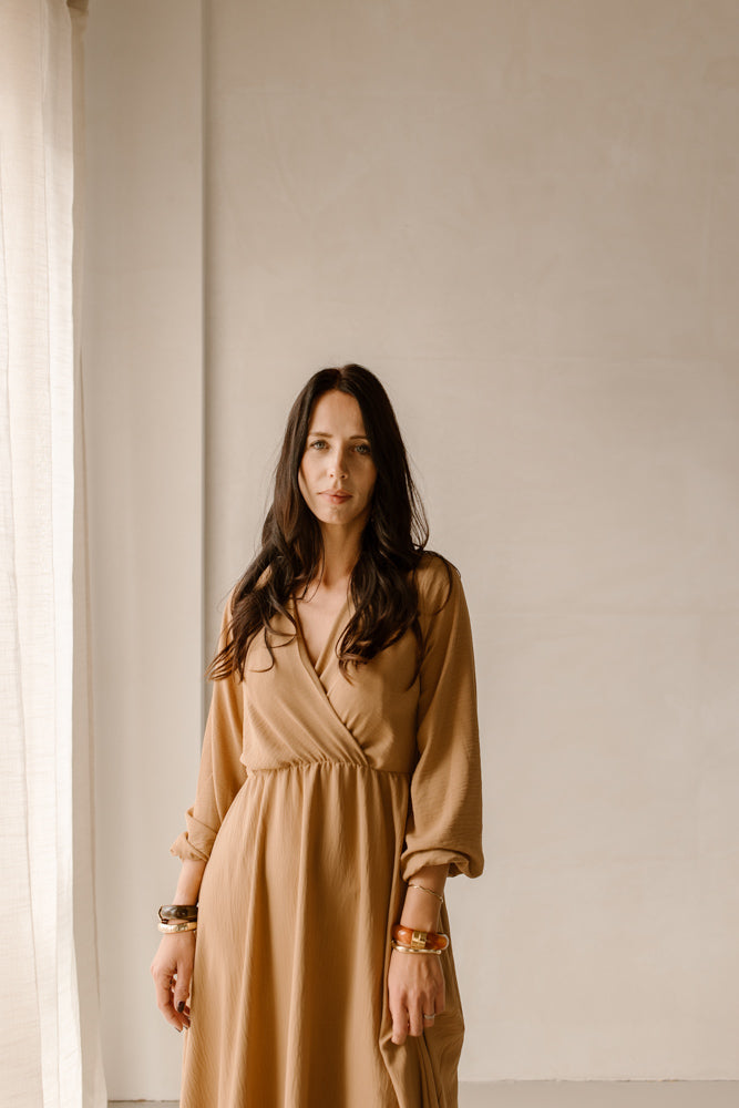 Jurk Coco licht camel