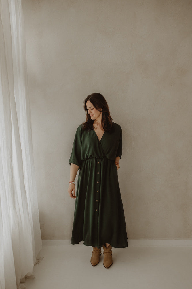 Kleid Guusje dunkel grün