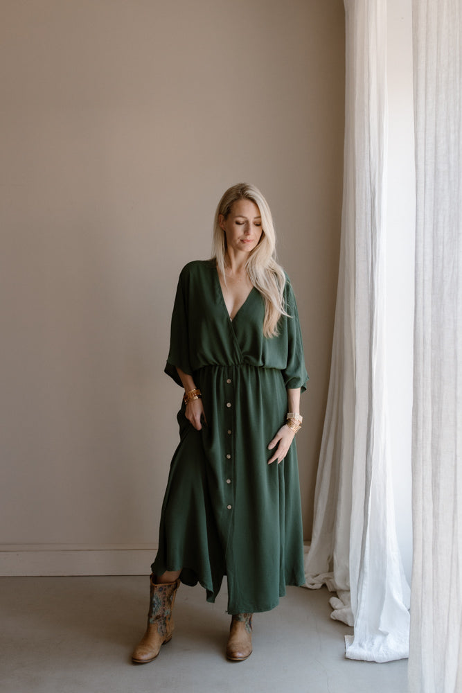 Kleid Guusje dunkel grün