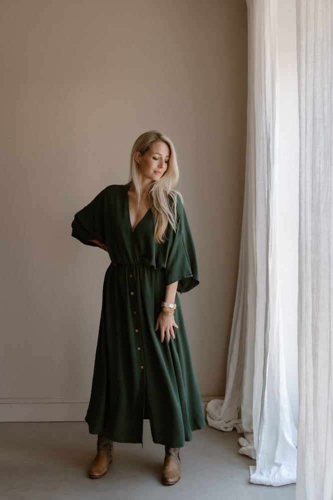 Kleid Guusje dunkel grün