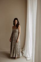 Jurk Strapless Taupe